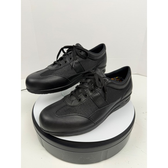 SAS Orthopedic Black Water Resistant Mesh Comfort Walking Shoes Women 10 M